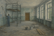 ремонт школы