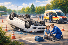 опрокидывание автомобиля