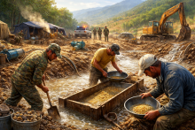 незаконной добыче золота