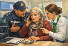 Попытку хищения 5 млн тенге у пенсионерки пресекли в Павлодарской области