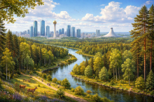 лесопарковая зона Астаны