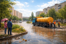 Жители Актау сообщают о проблемах с системой водоотведения