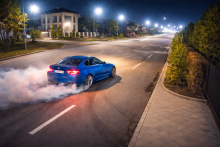 Водителя BMW оштрафовали за дрифт на улице в Астане