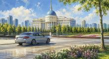 Водитель получил 10 суток после езды по тротуару у Акорды