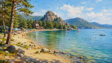 Tourists reported water pollution in Lake Burabay.