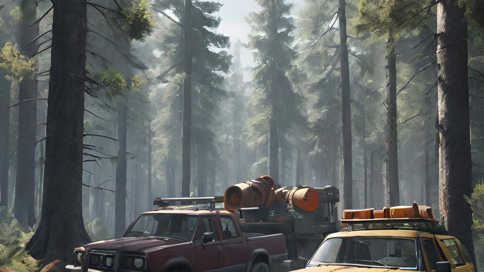 рубят лес