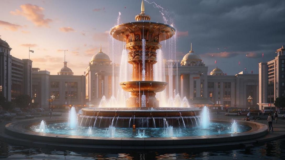 казахский фонтан