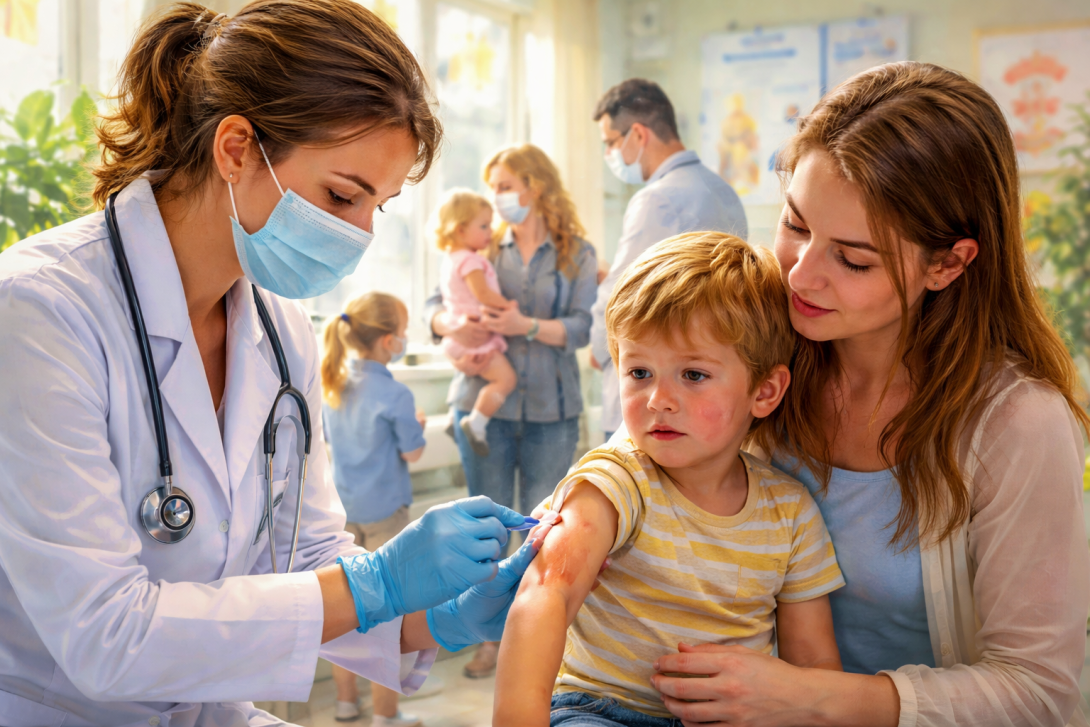 Непривитые дети до 5 лет 