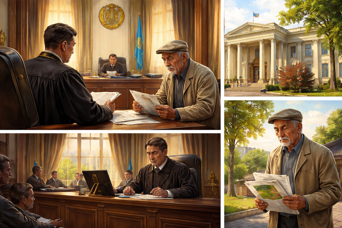 Суд помог пенсионеру вернуть деньги за несуществующий участок в Жамбылской области