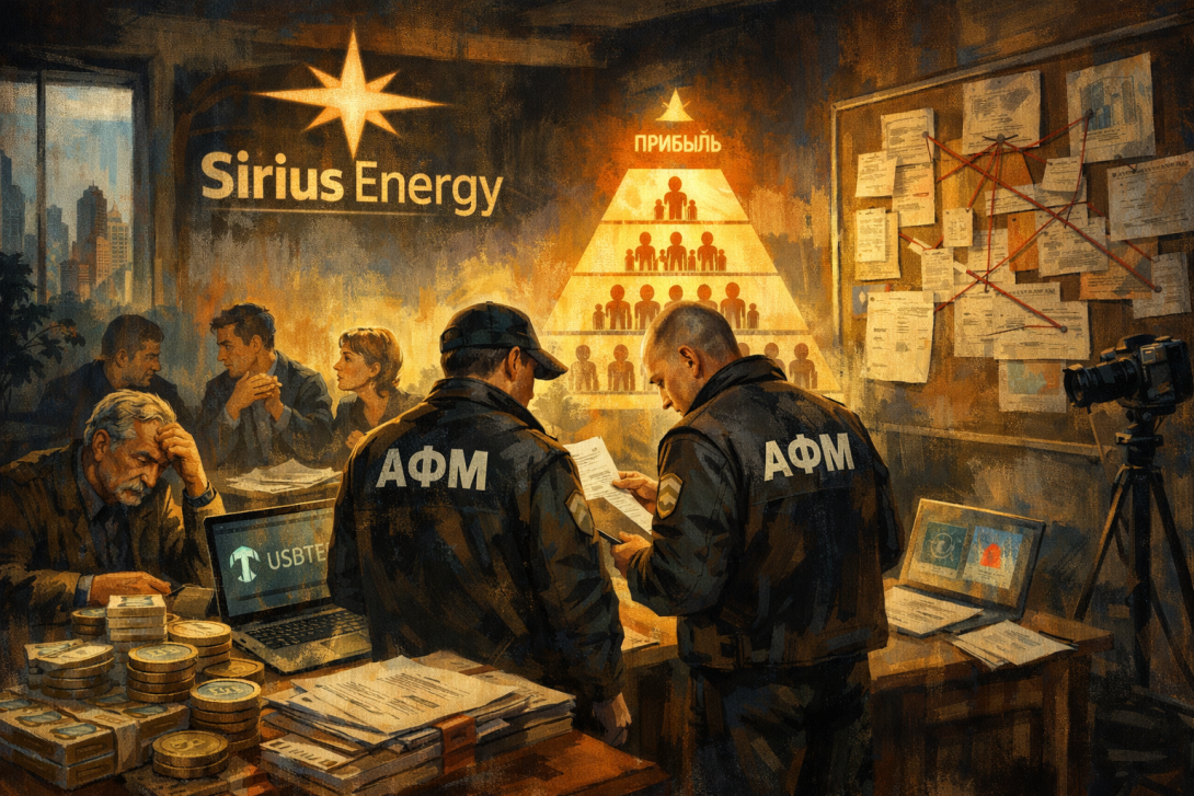 АФМ расследует деятельность финансовой пирамиды Sirius Energy в Казахстане