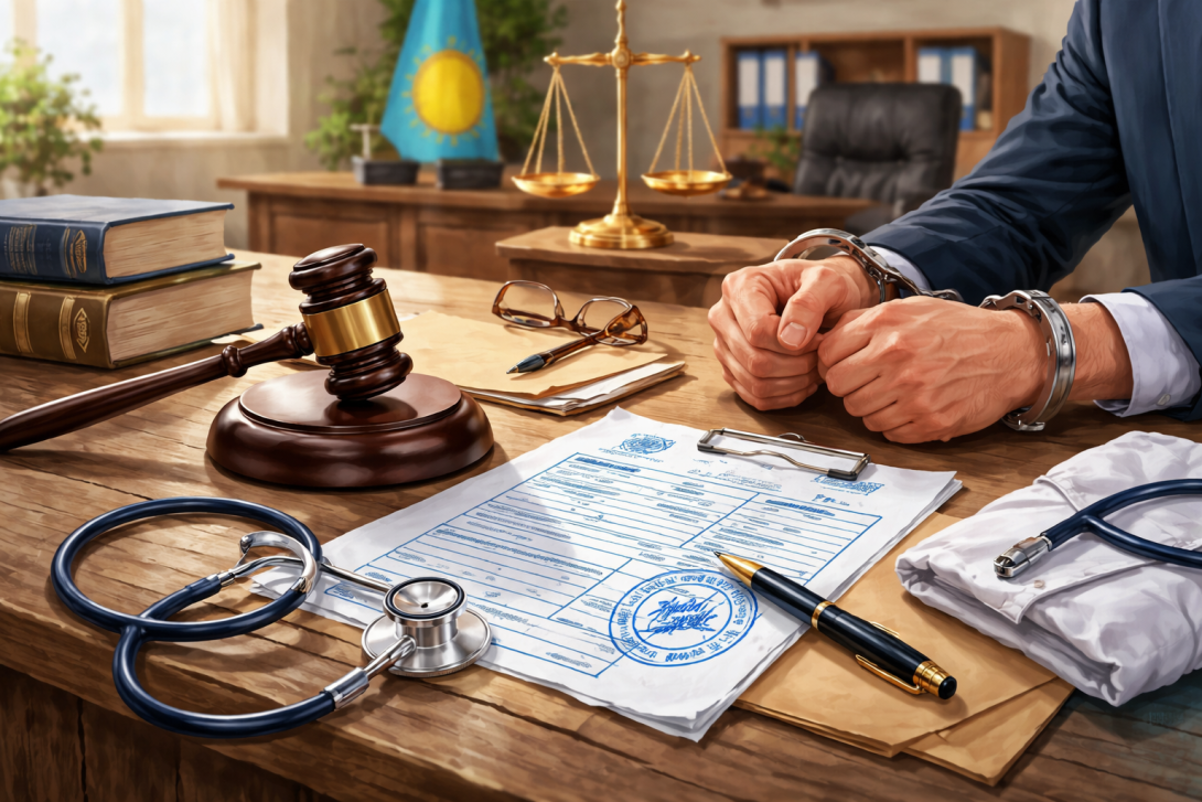 Сотрудника СЭС и врача осудили в Кызылординской области за поддельный больничный