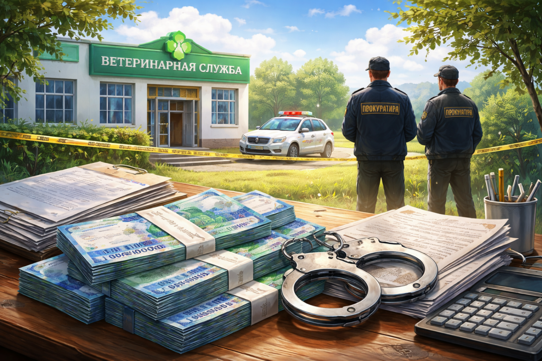 Руководство ветслужбы Туркестанской области подозревается в незаконных выплатах на 928 млн тенге