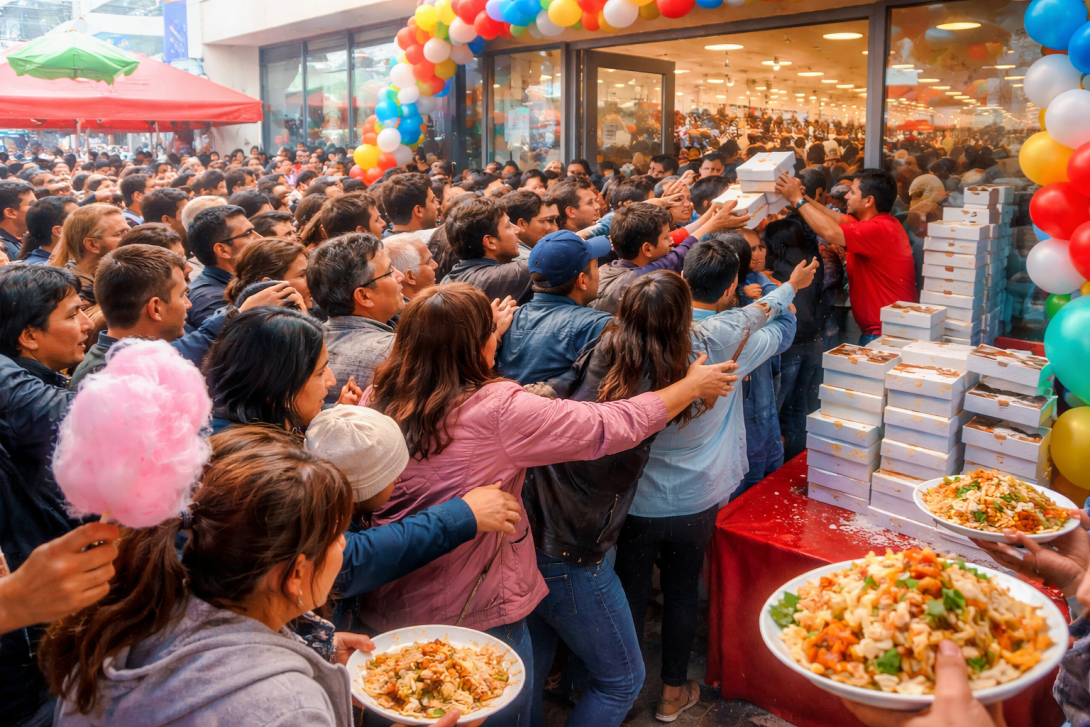 Открытие магазина в Усть-Каменогорске закончилось давкой из-за раздачи обуви
