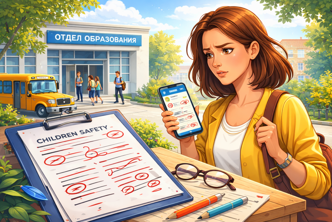 Отдел образования Уральска опубликовал памятку для детей с ошибками