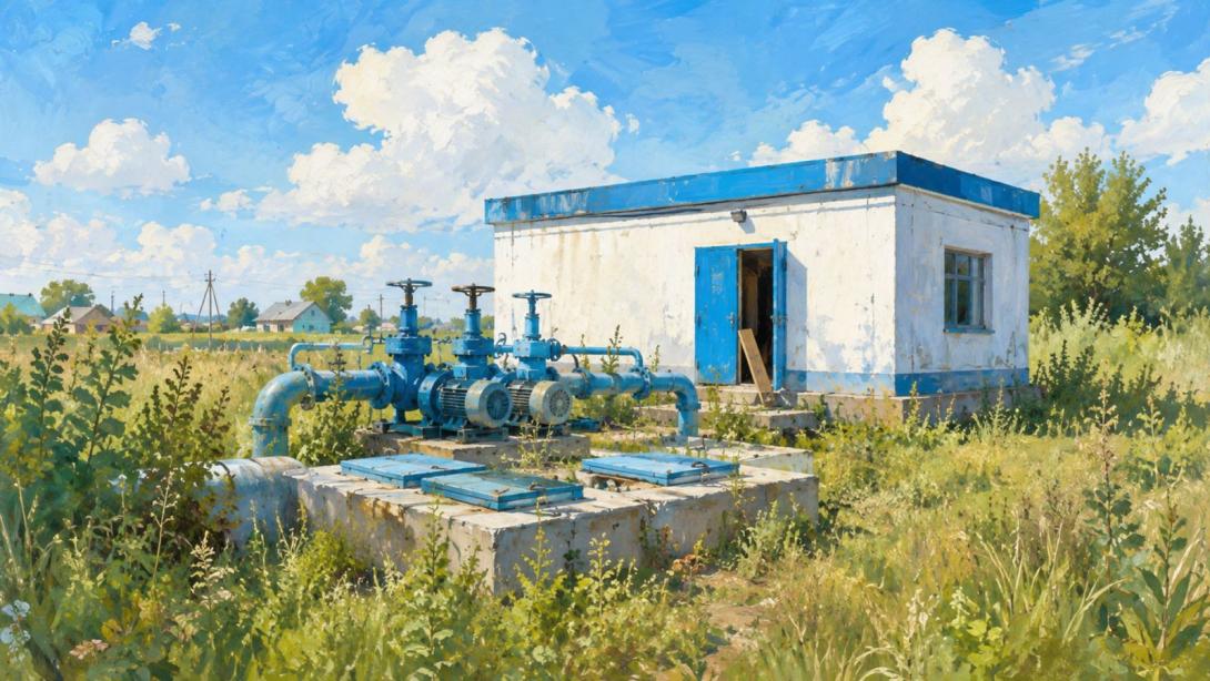 Новая водокачка в Уалихановском районе СКО оказалась заброшенной