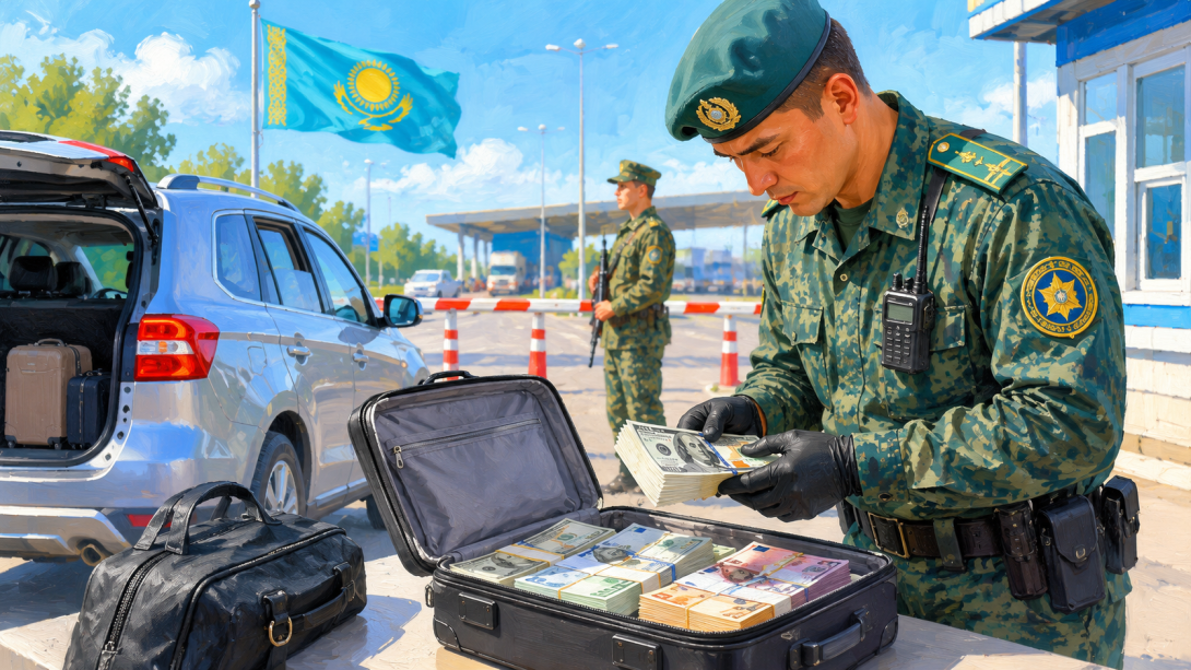 КНБ пресек вывоз незадекларированной валюты на 636 млн тенге